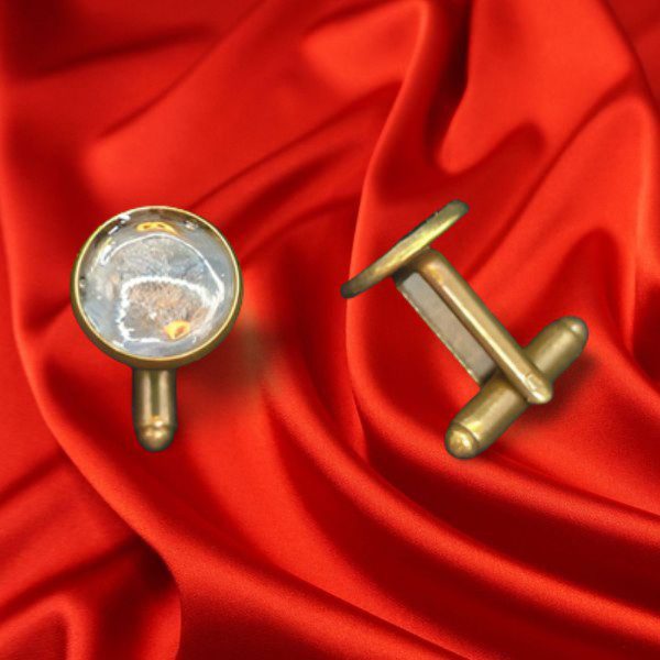 bronze cufflinks