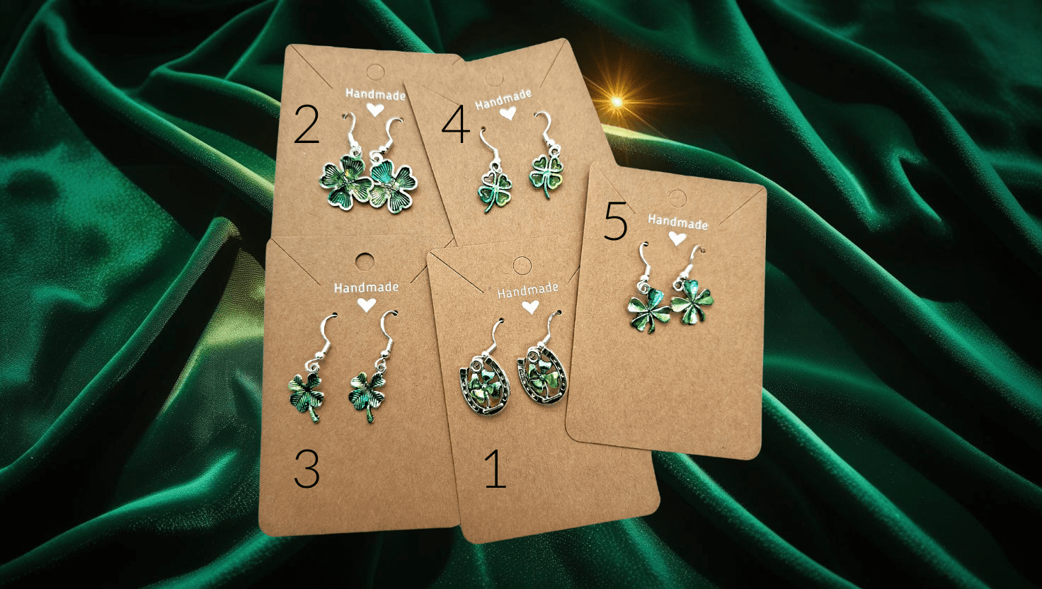 Shamrock earring set